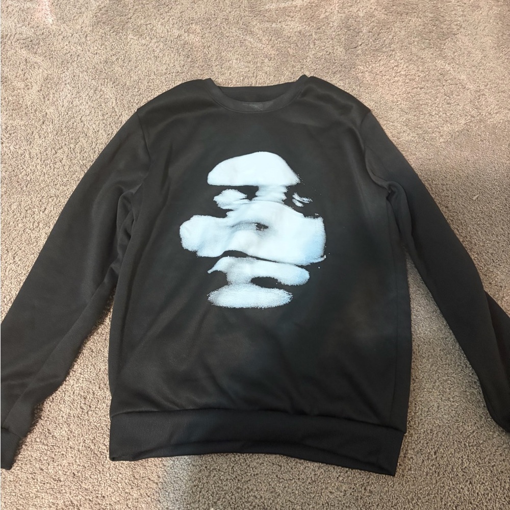 Black and White Abstract Women's  Sweater